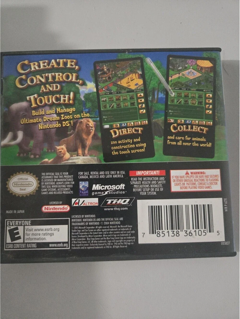 Zoo Tycoon DS (Nintendo DS) - Complete in Box